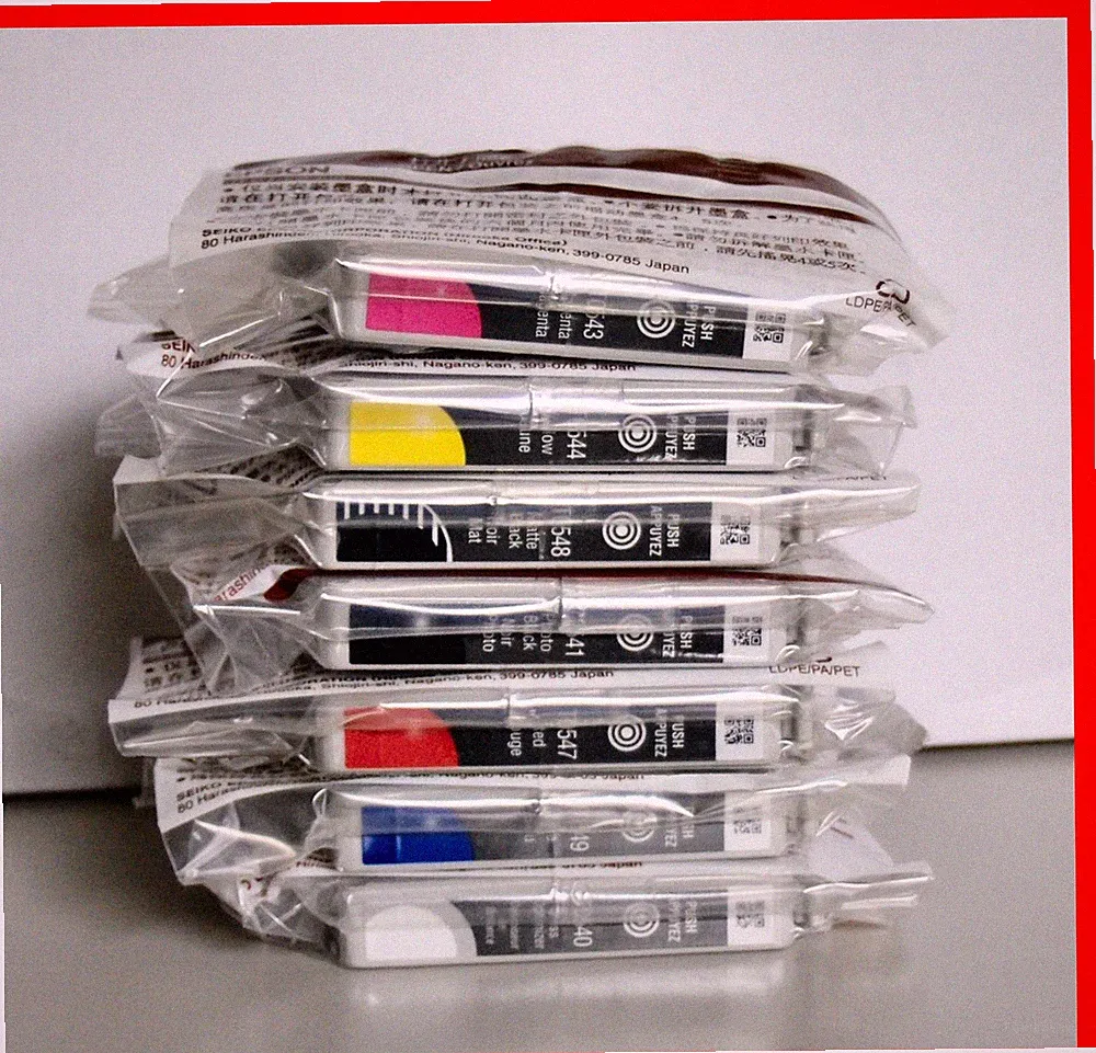 7 Genuine Epson R800 R1800 print ink T0540 T0541 T0543 T0544 T0547 T0548 T054920