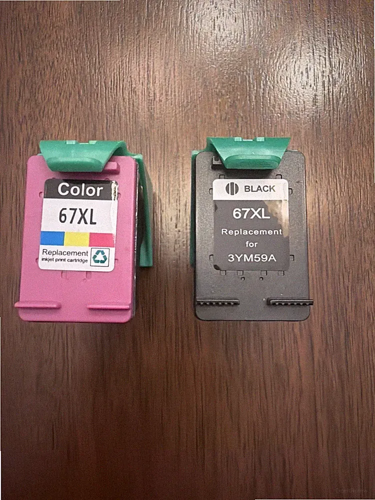 Allwork 67XL Ink Cartridge 2 Pack Black Tri Color Open Box