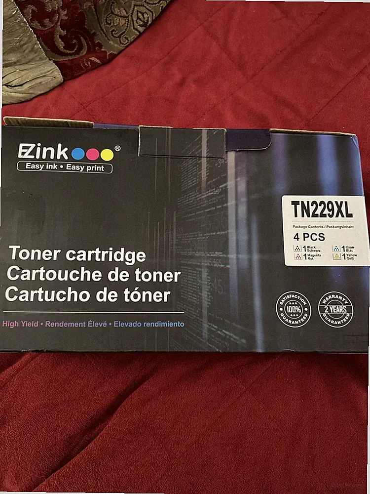 Brother TN229XL 4-Pack Ink Toner Cartridge Compatible with Brother Printers