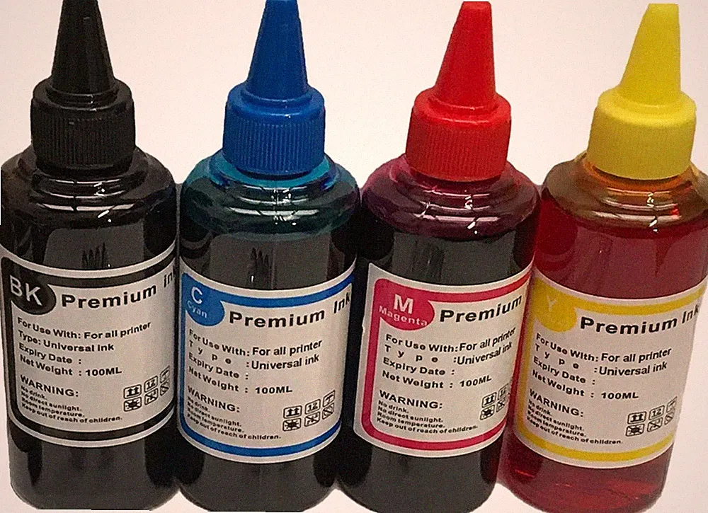 Bulk 400ml refill ink for HP inkjet printer 4 colours