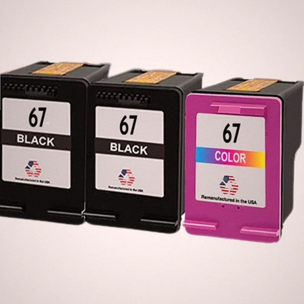 Compatible Ink Cartridges HP 67 Black / Color Combo Variation-USA