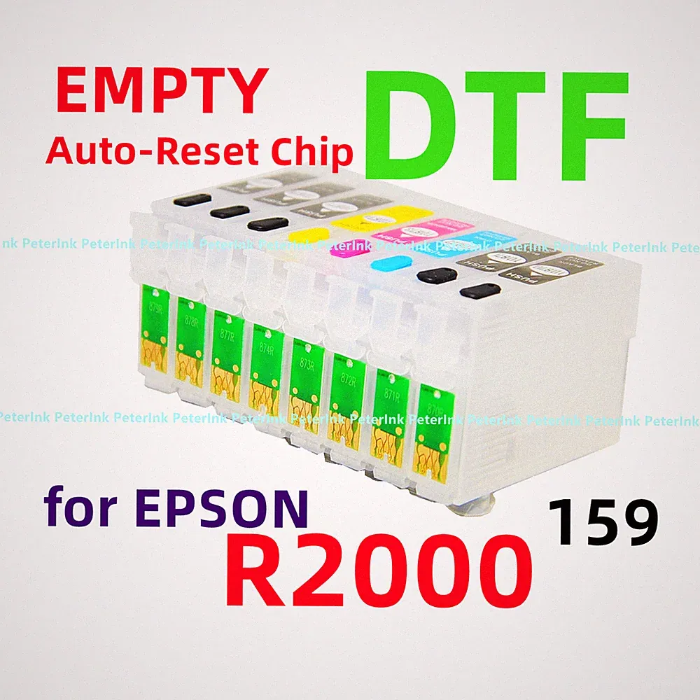 Empty Refillable Ink Cartridge R2000 Printer T159 159 DTF Printing ARC chip