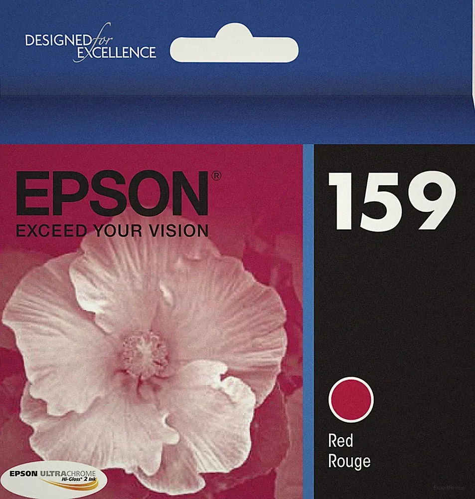 Genuine Epson 159 Red Ink Cartridge T159 T1597 T159720 Stylus Photo R2000