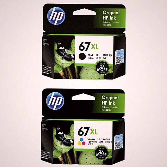 GENUINE HP 67XL Ink Cartridge Toner Black Cyan Magenta Yellow Value Pack Option