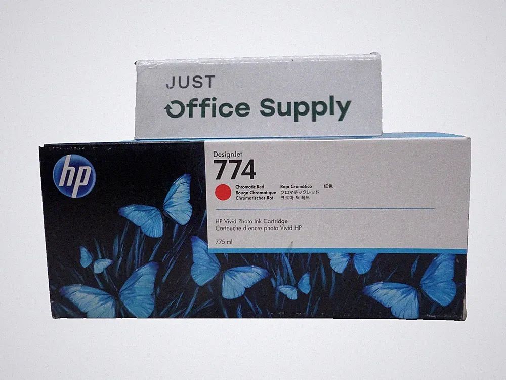 Genuine HP 774 Chromatic Red P2W02A Vivid Photo 775 ml Ink Cartridge F Shipping