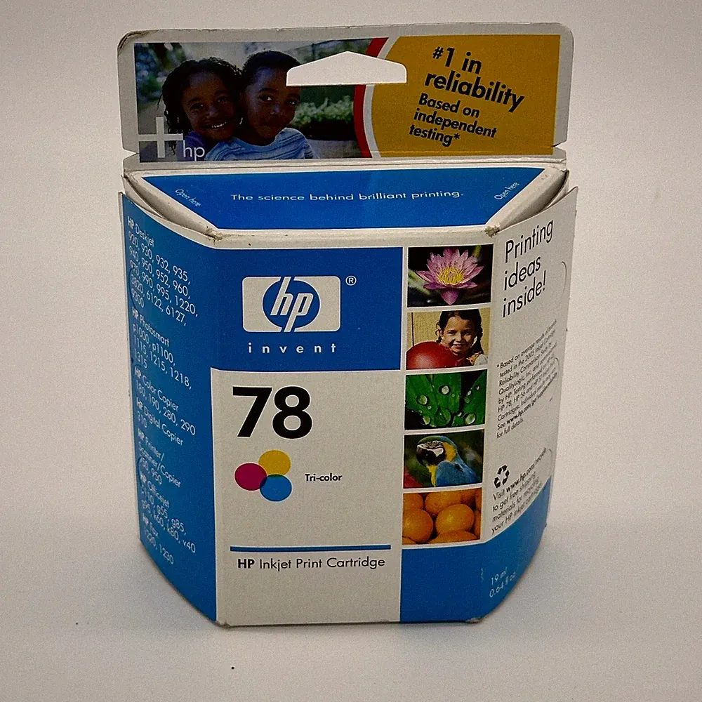 Genuine Hp 78 C6578DN Tri-color Printer Ink Cartridge OEM Expired - Sealed