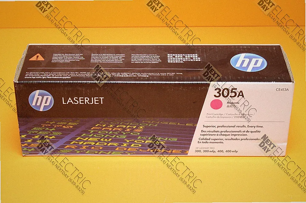 Hewlett Packard, CE413A, Toner Laserjet Ink Magenta Red 305A 300 MFP 400 Printer