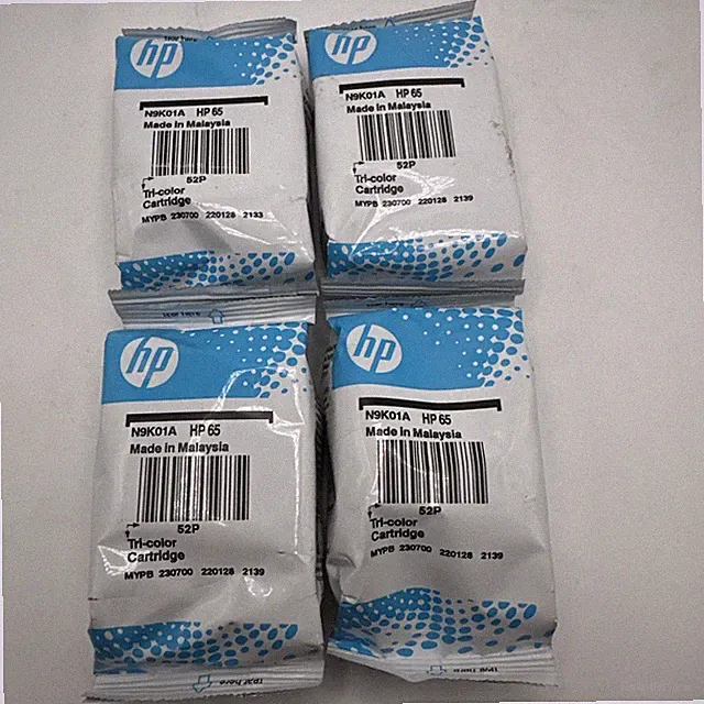 HP 65 N9K01A Tri-Color Original Ink Cartridge 4 Pack Genuine HP Sealed