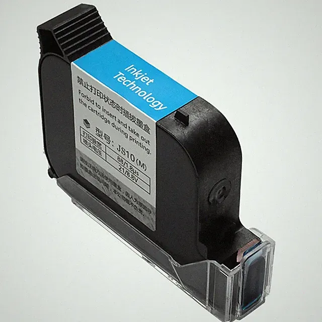 JS10(M) 25.4mm K Red GR Blue W Y Quick Dry Ink Cartridge for Handheld Printer