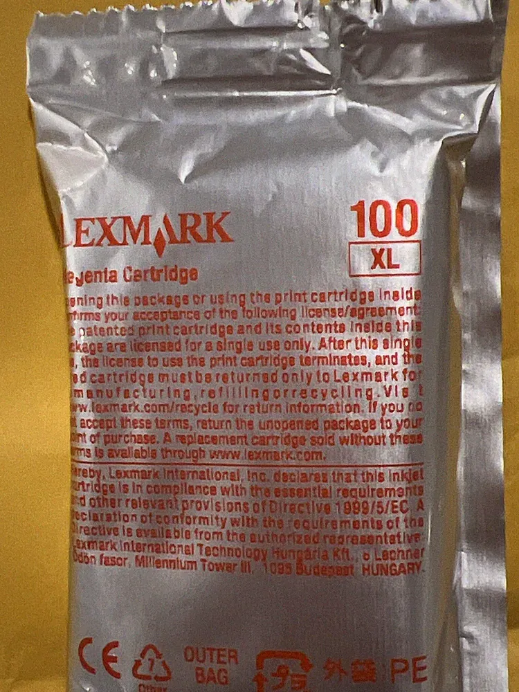 Lexmark 100 XL Ink Cartridge for Lexmark Printer - Red