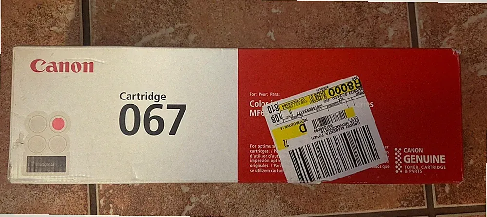 NEW Canon 067 High Yield Magenta / Red Toner Ink printer Cartridge, sealed box