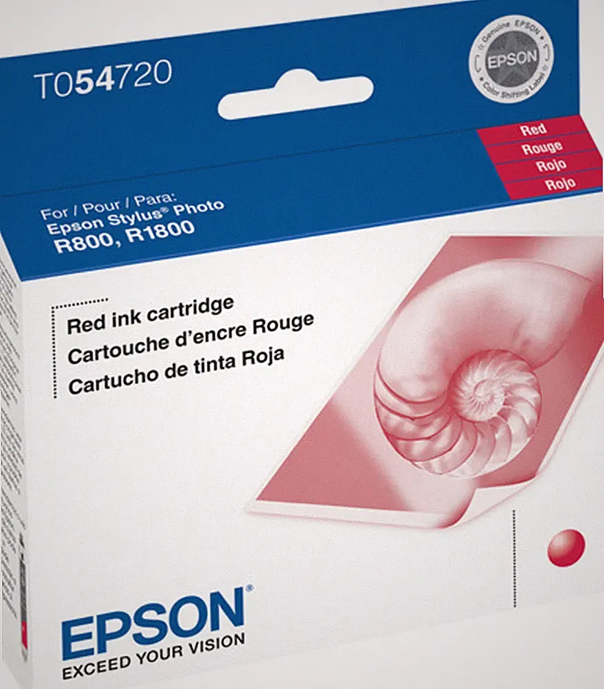 New Genuine Epson 54 T0547 Red Ink Cartridge for Stylus Photo R800