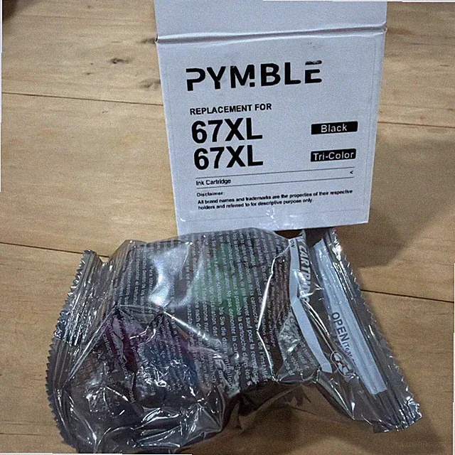 New Pymble Tri Color Ink Cartridge For HP printers 67XL