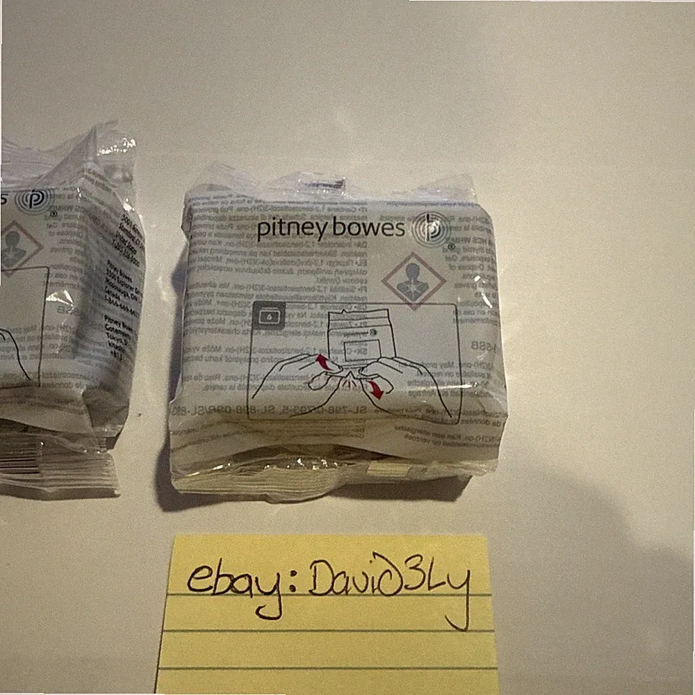 Pitney Bowes 793-5 Fluorescent Red Ink Cartridge 35ml Genuine OEM Sealed NEW
