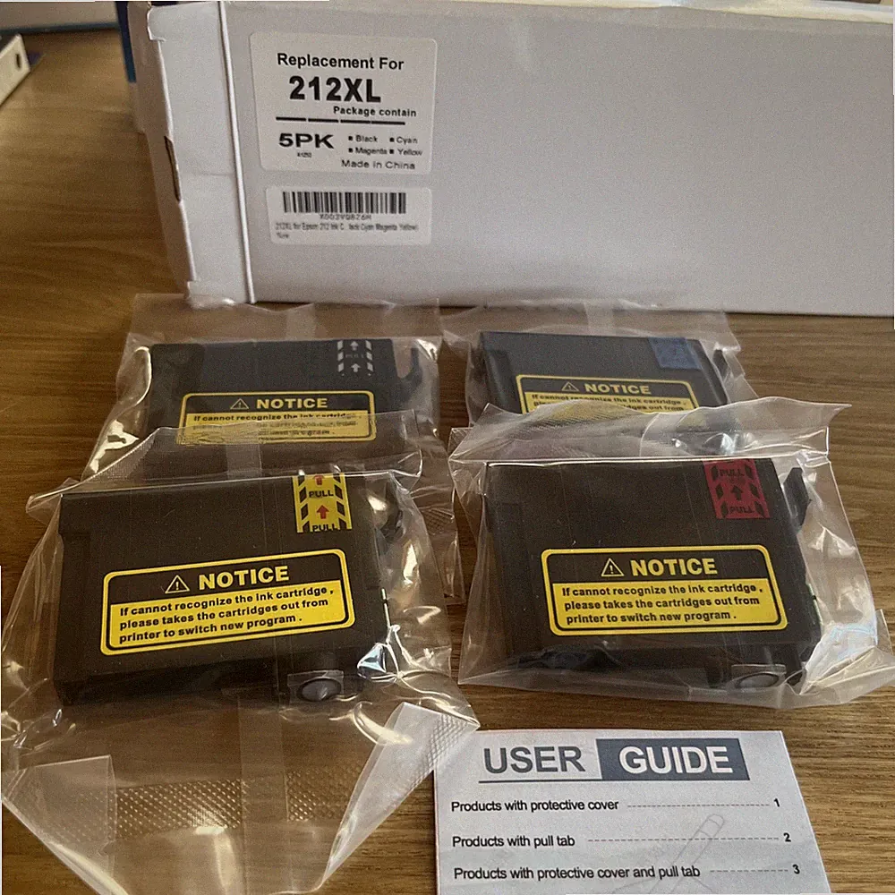 Printer Ink Toner 212XL 4 Pack. New Unopened. black, blue, red, yellow.