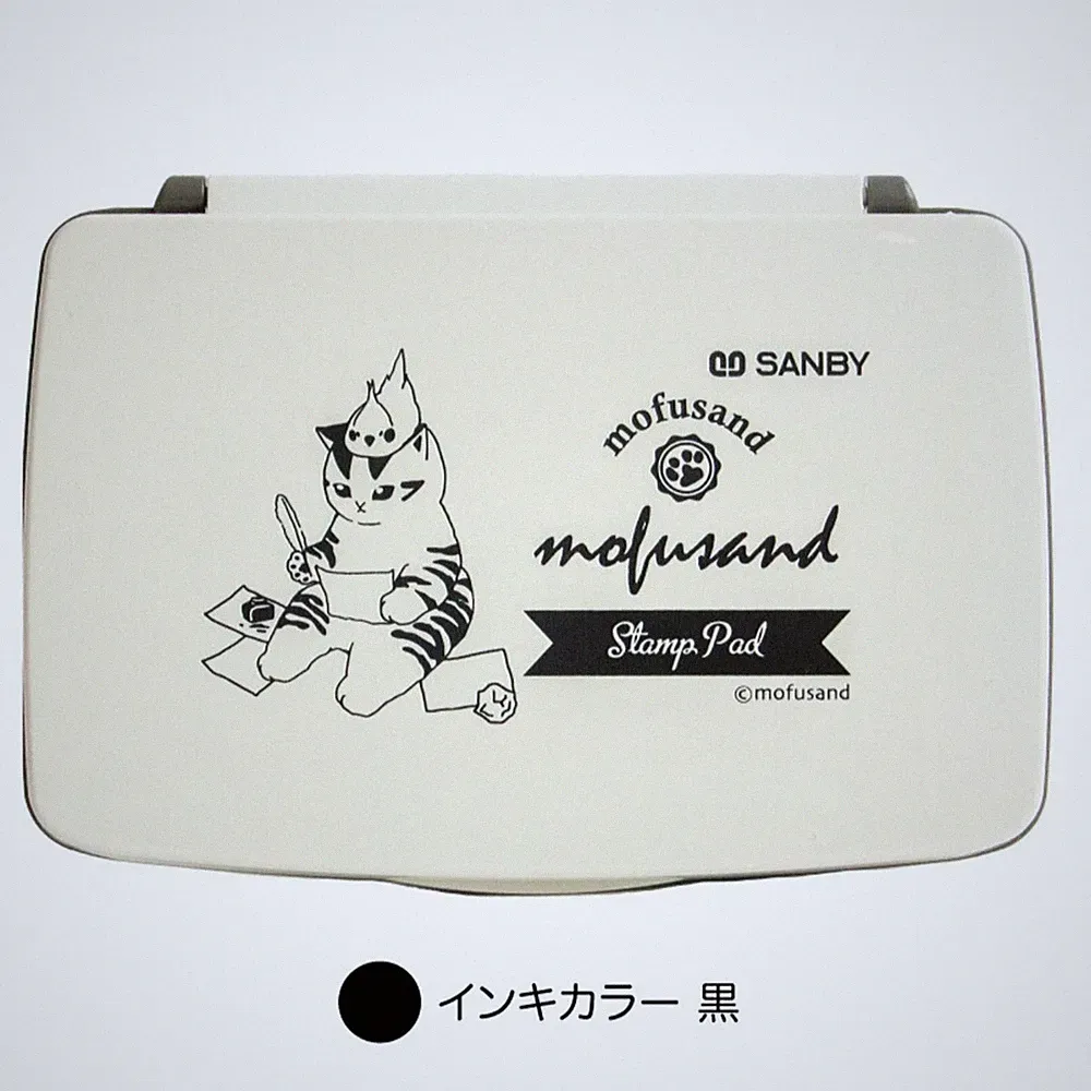 SANBY mofusand Stamp Pad Juno Pigment-Based Stamp Ink Red Navy Black JAPAN NEW